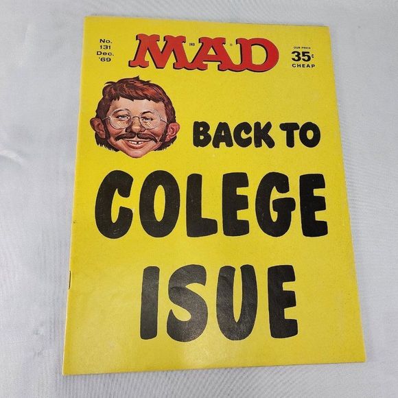Mad Magazine Issue #131 December 1969 Back To College Issue Norman Mingo Cover - Picture 1 of 7